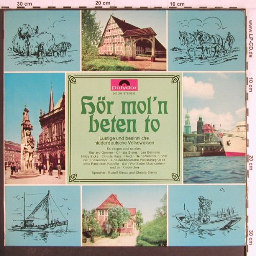 V.A.Hör Mol'n Beten To: Richard Germer... Vierländer Musik., Polydor(249 099), D, 1966 - LP - Y3510 - 7,50 Euro