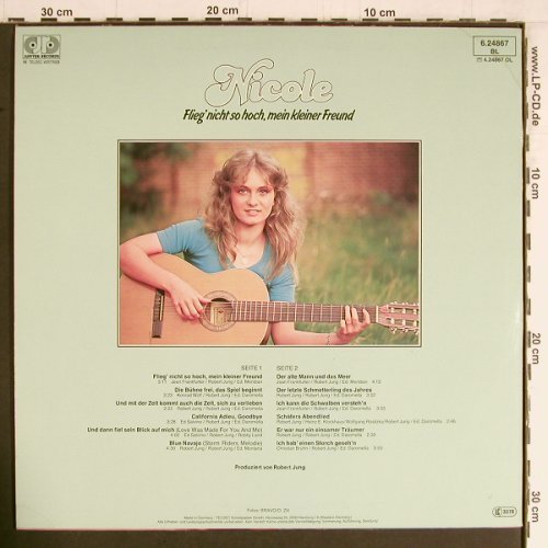 Nicole: Flieg' nicht so hoch mein..,+Poster, Jupiter(6.24867 BL), D, 1981 - LP - Y3534 - 7,50 Euro