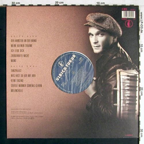 Tukur,Ulrich: ...Tanzpalast, CBS (465950 1), NL, 1989 Typ: LP Best.-Nr.: Y3664 Preis: 12,50 Euro