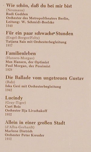 V.A.Sterne Ihrer Zeit: Die Großen der Kleinkunst 1928-42, Polydor (47 819), D, Mono, 1965 Typ: LP Best.-Nr.: Y3706 Preis: 9,00 Euro