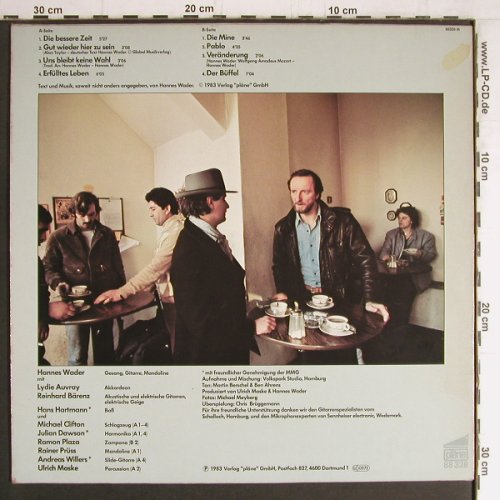 Wader,Hannes: Nicht Nur Ich Allein, Pläne (88 328), D, 1983 Typ: LP Best.-Nr.: Y3997 Preis: 6,00 Euro