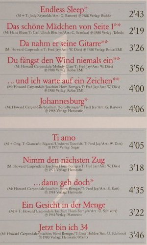 Carpendale,Howard: Erfolge, Foc, EMI(7 90170 1), D, 1988 - 2LP - Y4001 - 7,50 Euro
