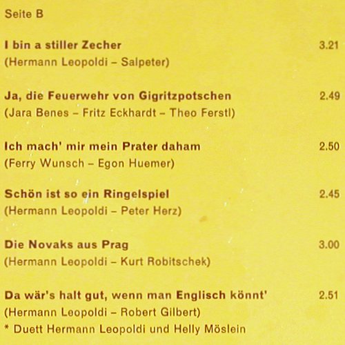 Leopoldi,Hermann: I bin a stiller Zecher, Elite Special (SOLP-507), CH Typ: LP Best.-Nr.: Y4035 Preis: 7,50 Euro