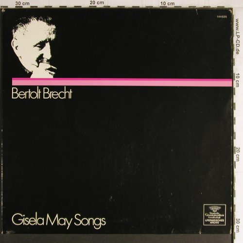 May,Gisela: singt Bertolt Brecht, D.Gr. Literatur(144 035), D, 1969 - LP - Y4142 - 7,50 Euro