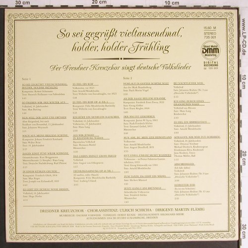 Dresdner Kreuzchor: So sei gegrüßt...holder Frhling'84, Eterna(735 001), DDR, 1987 - LP - Y4205 - 6,00 Euro