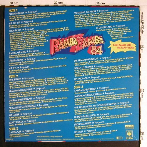 Rudi Ramba & Party-Tiger: Ramba Zamba 84, CBS(22 234), NL, 1983 - 2LP - Y4240 - 6,00 Euro