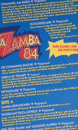 Rudi Ramba & Party-Tiger: Ramba Zamba 84, CBS(22 234), NL, 1983 - 2LP - Y4240 - 6,00 Euro