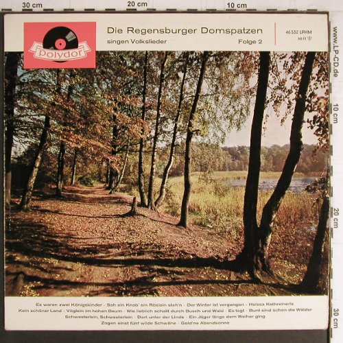 Regensburger Domspatzen: singen Volkslieder Folge 2, Polydor(46 532 LPHM), D, 1962 - LP - Y4243 - 9,00 Euro