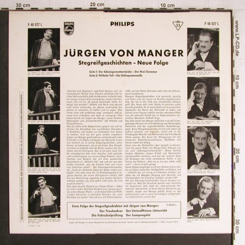von Manger,Jürgen: Stegreifgeschichten-Neue Folge, Philips(P 48 027 L), D, Mono, 1963 - LP - Y4247 - 9,00 Euro