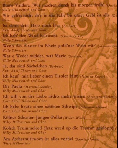 V.A.Einmal am Rhein: Millowitsch,W.Schneider,K.A.Thelen, Polydor(237 421), D, 1965 - LP - Y4257 - 9,00 Euro