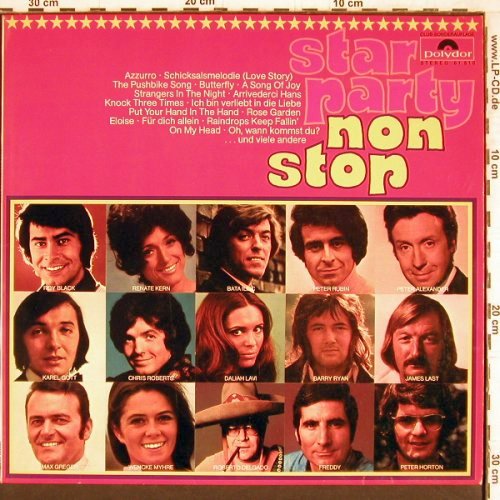 V.A.Star Party Non Stop: Peter Rubin... D.Lavi (Potpourri), Polydor Club-Ed. (61 510), D, 28Tr., 1971 Typ: LP Best.-Nr.: Y4296 Preis: 6,00 Euro