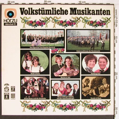 V.A.Volkstümliche Musikanten: Hellberg Duo...Renate u.Klaus, HörZu (SHZEL 712), D, 12 Tr. Typ: LP Best.-Nr.: Y4350 Preis: 6,00 Euro