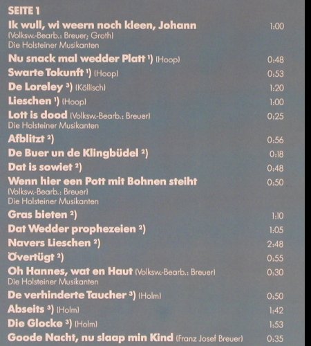 Wieben,Wilhelm: To'n Schmunzeln, Telefunken (6.24905 AS), D, 1981 Typ: LP Best.-Nr.: Y4433 Preis: 7,50 Euro