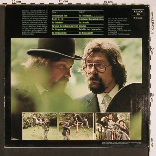 Schobert & Black: Radschläge, Telefunken (6.22408 AS), D, 1976 Typ: LP Best.-Nr.: Y445 Preis: 7,50 Euro
