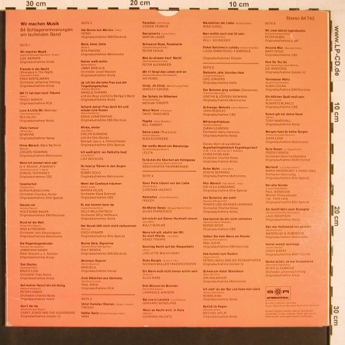 V.A.Wir machen Musik: 84 Schlagererinnerungen, Foc, Polydor / S*R (64 742), D,Club Ed., 1976 Typ: 3LP Best.-Nr.: Y451 Preis: 6,00 Euro