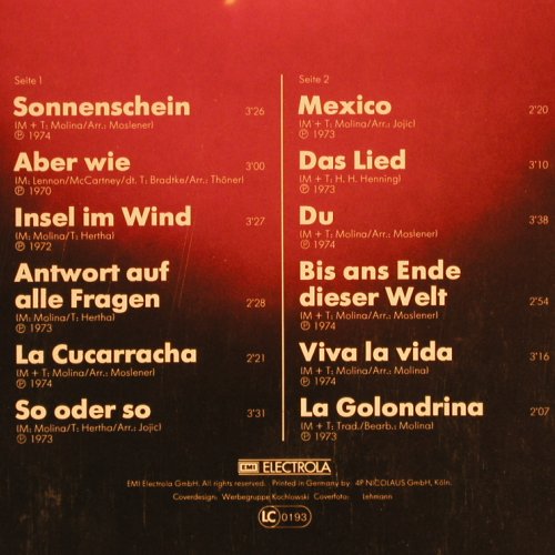 Molina,Olivia: Starparade, m-/vg+, HörZu(054-32 462), D,  - LP - Y4570 - 6,00 Euro