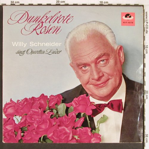 Schneider,Willy: Dunkelrote Rosen, m /vg+, Polydor (46 778), D, Mono, 1963 Typ: LP Best.-Nr.: Y4644 Preis: 6,00 Euro