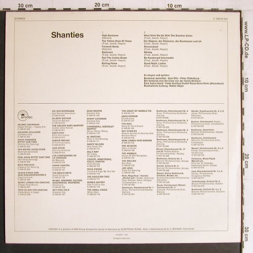 V.A.Shanties: Jakschtat,Karl Otto,P.Oldenburg,u.a, Emidisc (C 048-50 654), D Typ: LP Best.-Nr.: Y4695 Preis: 7,50 Euro