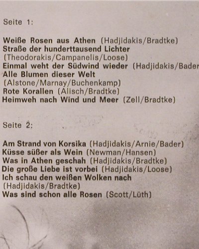 Mouskouri,Nana: Weisse Rosen aus Athen, Fontana(701 596 WPY), NL,  - LP - Y4792 - 7,50 Euro