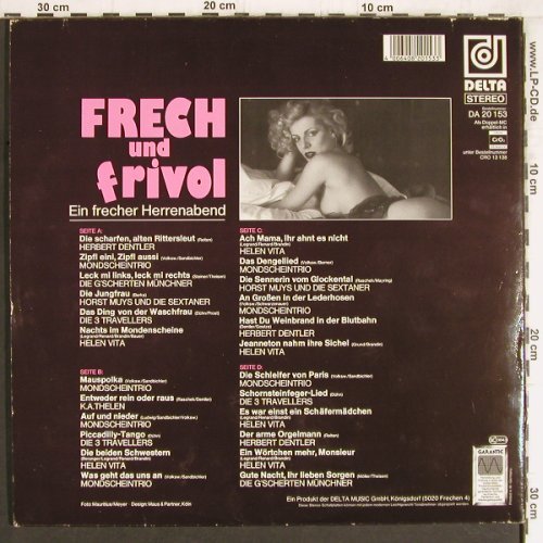 V.A.Frech und Frivol: Ein frecher Herrenabend, Foc, Delta(DA 20 153), D,  - 2LP - Y4837 - 7,50 Euro