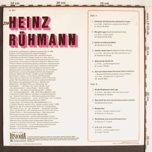Rühmann,Heinz: Same (hist.rec.), Top Classic/Historia(H 601), D, woc, 1969 - LP - Y4859 - 7,50 Euro