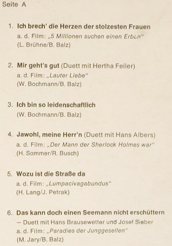 Rühmann,Heinz: Same (hist.rec.), Top Classic/Historia(H 601), D, woc, 1969 - LP - Y4859 - 7,50 Euro