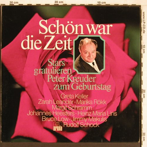 V.A.Schön war die Zeit: Stars gratulieren Peter Kreuder.., Ariola (89 324 OU), D, 1975 Typ: LP Best.-Nr.: Y4916 Preis: 6,00 Euro