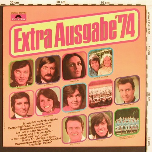 V.A.Extra Ausgabe'74: Bata Illic,Ireen Sheer,K.Gott,12Tr., Polydor(2437 192), D, 1974 - LP - Y4974 - 5,00 Euro