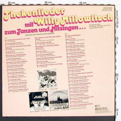Millowitsch,Willy: Thekenlieder mit,Tanzen u.Mitsingen, Emi Odeon(062-31 926), D, 1976 - LP - Y4996 - 5,00 Euro