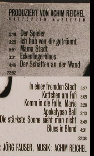 Reichel,Achim: Blues In Blond, Ahorn(0069.107), D, 1981 - LP - Y5002 - 6,00 Euro