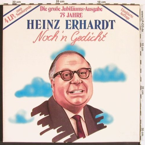 Erhardt,Heinz: Noch'n Gedicht, Box, Lim.Ed., Teldec (6.30126 DX), D, 1983 Typ: 4LP Best.-Nr.: Y5009 Preis: 7,50 Euro
