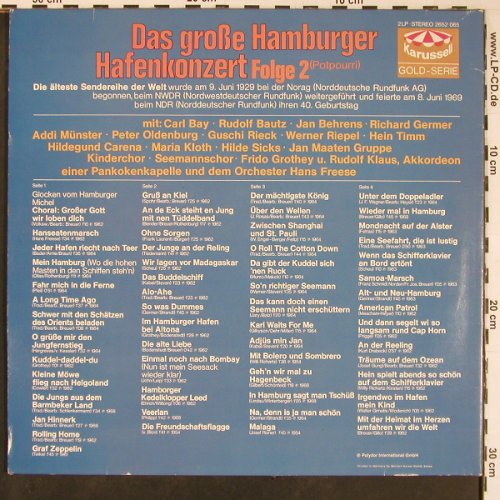 V.A.Das Große HamburgerHafenkonzert: Folge 2, 56 Tr. mit Hans Freese, Karussell(2652 065), D, Foc,  - 2LP - Y502 - 9,00 Euro