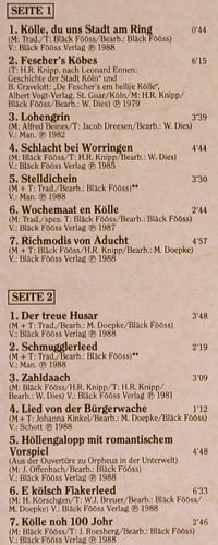 De Bläck Föss: Was Habst Du In Die Sack?, Foc, EMI(7 90668 1), D, Booklet, 1990 - 2LP - Y5035 - 9,00 Euro
