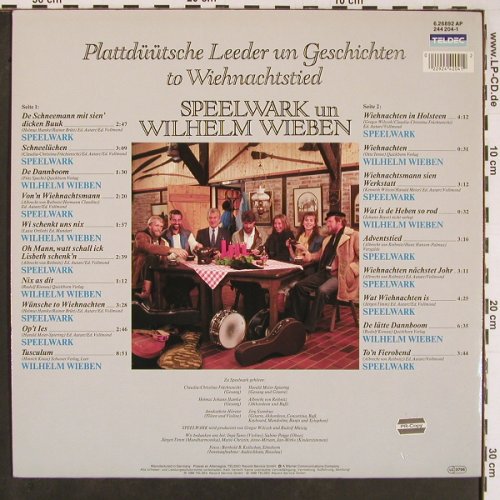 Speelwark & Wilhelm Wieben: Plattdüütsche Leeder un Geschichten, Teldec (6.26892 AP), D, 1988 Typ: LP Best.-Nr.: Y504 Preis: 7,50 Euro