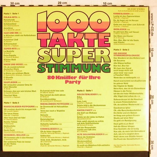 Raphael,Joe  und die Party Singers: 1000 Takte Super Stimmung, Foc, Arcanta(DE 22.697), D,  - 2LP - Y5091 - 5,00 Euro