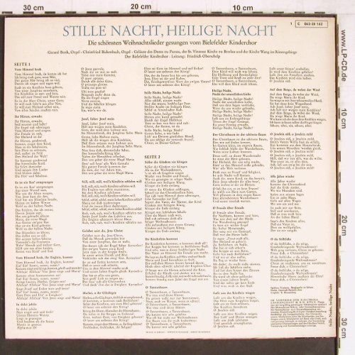 Bielefelder Kinderchor: Stille Nacht, Heilige Nacht, Columbia (C 062-28 162), D Typ: LP Best.-Nr.: Y5098 Preis: 7,50 Euro