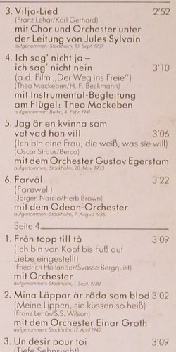 Leander,Zarah: Lang Ist's Her, International, Foc, Odeon (hist.rec.) (134-45 818/19), D Typ: 2LP Best.-Nr.: Y5109 Preis: 7,50 Euro