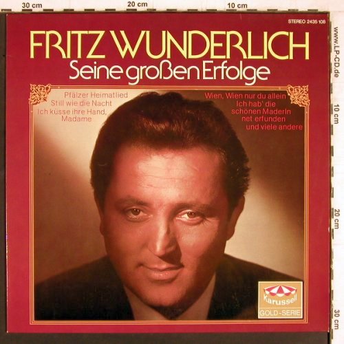 Wunderlich,Fritz: Seine großen Erfolge, Karussell (2435 108), D, 1983 Typ: LP Best.-Nr.: Y5122 Preis: 6,00 Euro