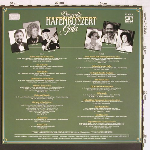 V.A.Die große Hafenkonzert Gala: Jan Anderson,Ursula May,H.Carena, Marcato(60 406 6), D, 1988 - LP - Y5127 - 6,00 Euro