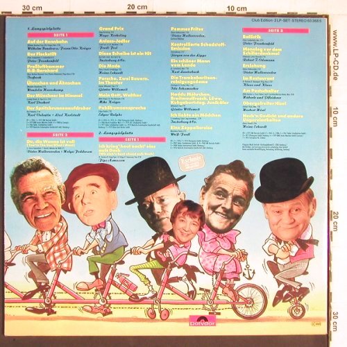 V.A.Sketch Parade: Mike Krüger,Valentin, Erhardt..., Polydor Club-Ed. (63 368 5), D Typ: 2LP Best.-Nr.: Y5298 Preis: 7,50 Euro