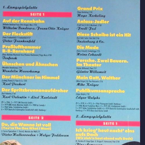 V.A.Sketch Parade: Mike Krüger,Valentin, Erhardt..., Polydor Club-Ed. (63 368 5), D Typ: 2LP Best.-Nr.: Y5298 Preis: 7,50 Euro