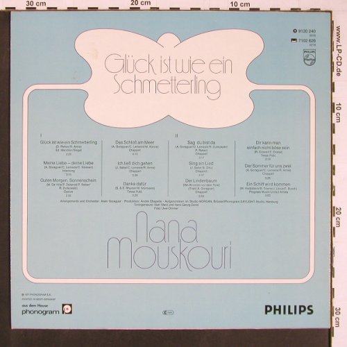 Mouskouri,Nana: Glück ist wie ein Schmetterling, Philips(9120 240), D, 1977 - LP - Y537 - 6,00 Euro