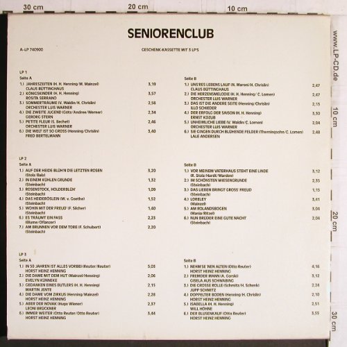 V.A.Senioren Club: Junges Herz und graue Haare, Box, MCP Magnetics (A-LP 740900), A Typ: 3LP Best.-Nr.: Y5437 Preis: 6,00 Euro