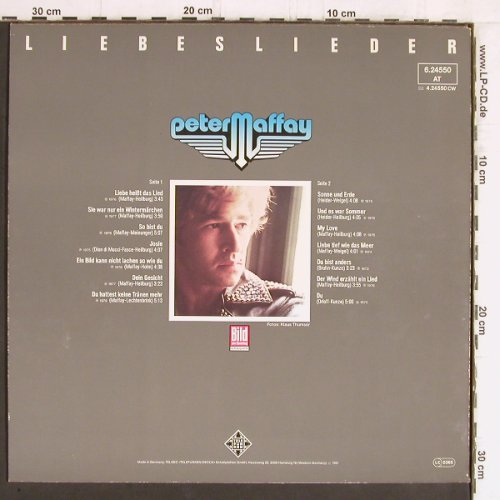 Maffay,Peter: Liebeslieder, Telefunken (rot)(6.24550 AT), D, 1981 - LP - Y5550 - 5,00 Euro