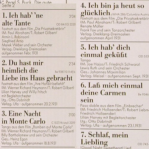 V.A.Schlagerparade: 1931, L.Harvey,ComedianH.,Hörbiger, Der goldene Trichter (15 6304 1), D Typ: LP Best.-Nr.: Y5596 Preis: 5,00 Euro