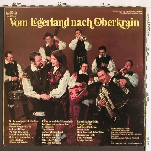 V.A.Vom Egerland nach Oberkrain: Fröhliche Blasmusik m. Josef Halmo., Intercord (27 785-5), D, 1976 Typ: 2LP Best.-Nr.: Y5611 Preis: 6,00 Euro