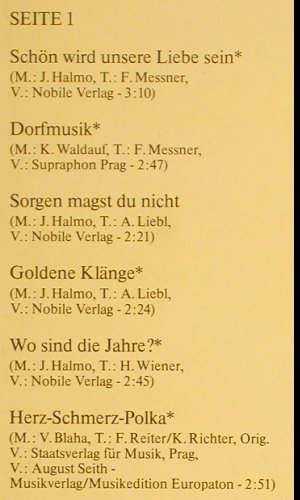 V.A.Vom Egerland nach Oberkrain: Fröhliche Blasmusik m. Josef Halmo., Intercord (27 785-5), D, 1976 Typ: 2LP Best.-Nr.: Y5611 Preis: 6,00 Euro