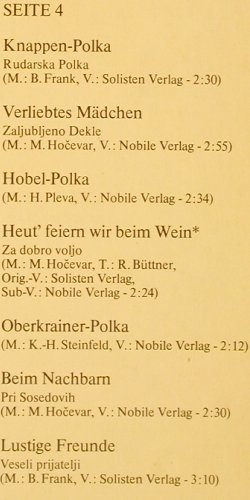 V.A.Vom Egerland nach Oberkrain: Fröhliche Blasmusik m. Josef Halmo., Intercord (27 785-5), D, 1976 Typ: 2LP Best.-Nr.: Y5611 Preis: 6,00 Euro