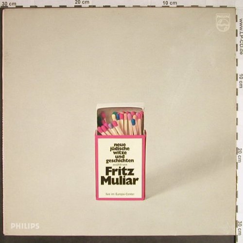 Muliar,Fritz: Neue Jüdische Witze & Geschichten, Philips(841 812 PSY), D, Live, 1968 - LP - Y5837 - 7,50 Euro
