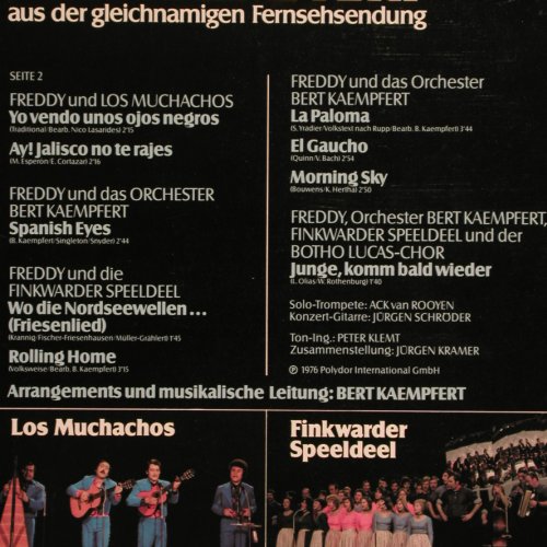 Quinn,Freddy: Ein Konzert mit d.Orch.B.Kaempfert, Polydor(2371 645), D, 1976 - LP - Y5841 - 5,00 Euro